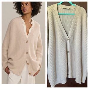 3X Jenni Kayne Cashmere Cocoon Cardigan in Oatmeal